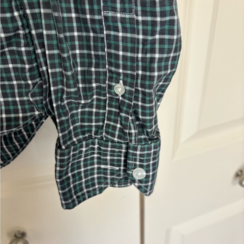 Culturata tailored fit Men's Green Checkered Shirt size Large - Picture 7 of 8
